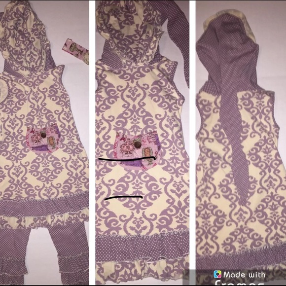 Mustard Pie Parker Hooded Dress, Bottom & Headband - Picture 2 of 8